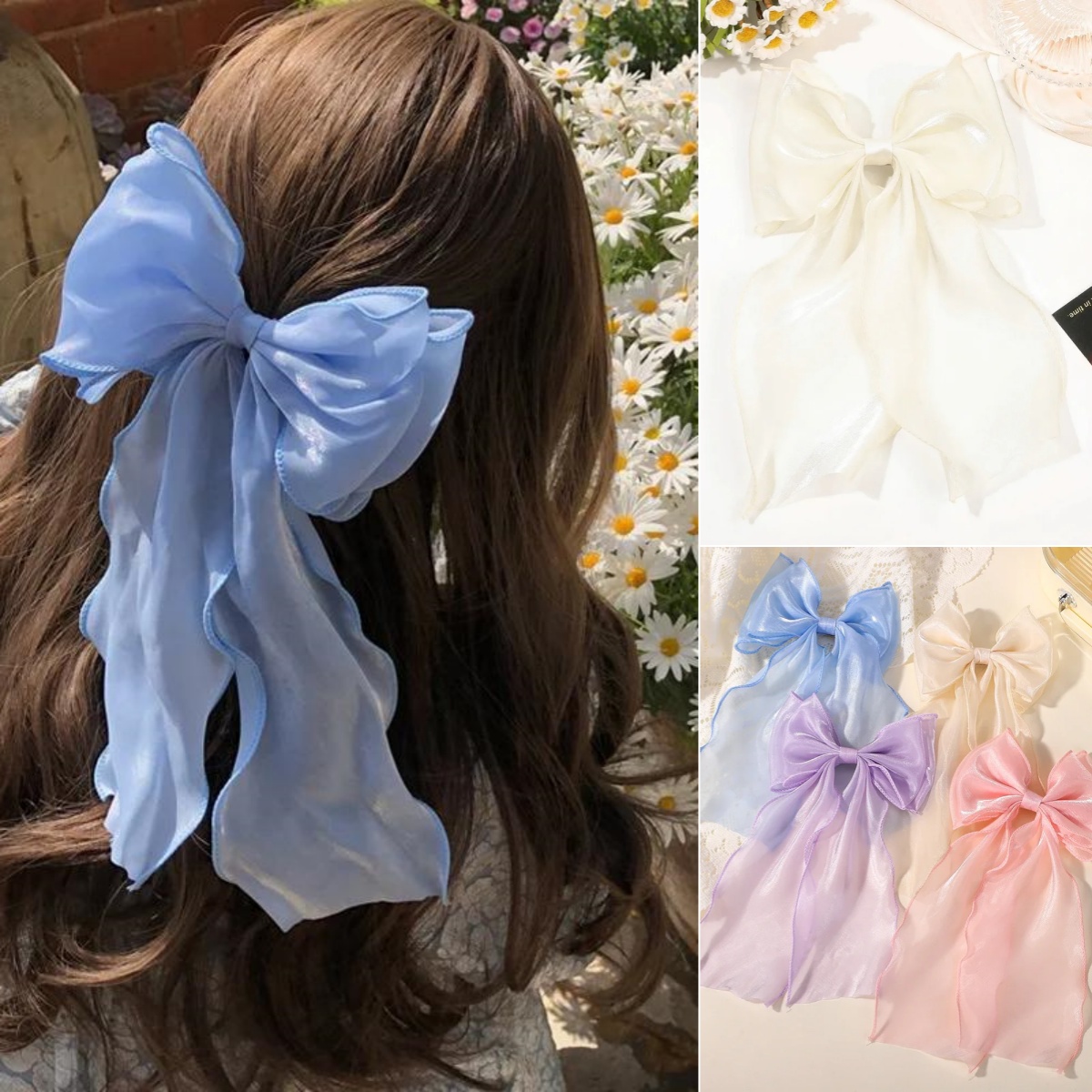 Ribbon Bow Gift - Novo Clipe de Cabelo Feminino Estilo