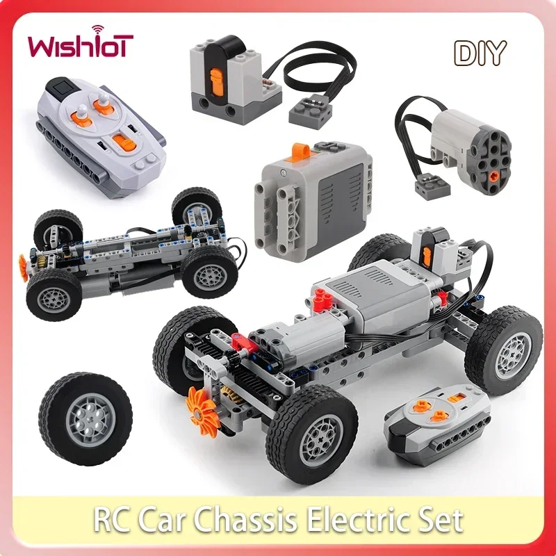 Lego Set Technic - 4wd rc carro chassis conjunto elétrico