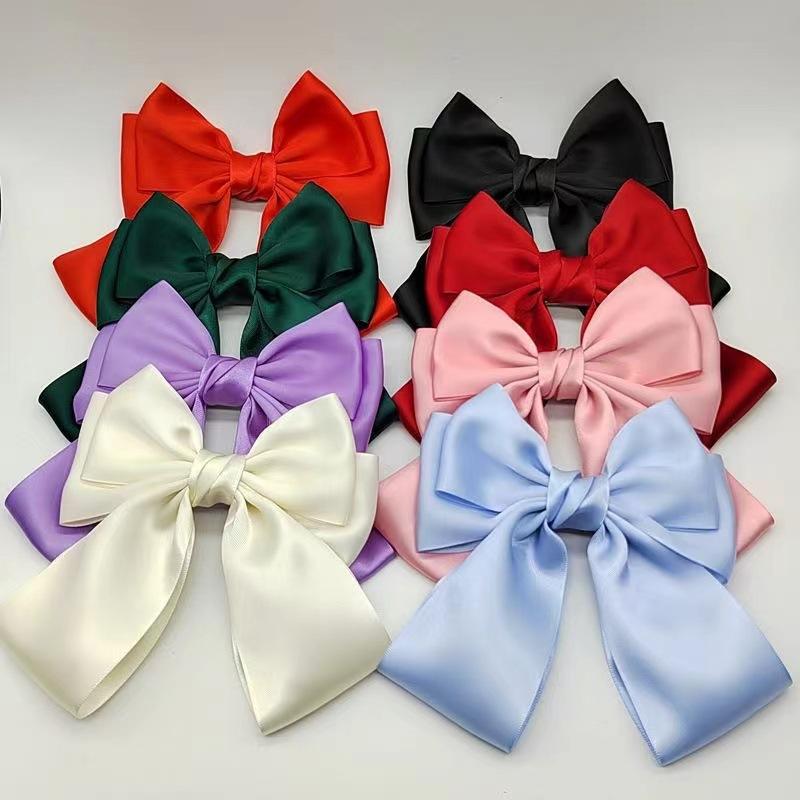 Ribbon Bow Gift - Cor sólida arco fita grampo de