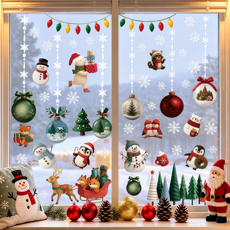 Snowflake Window Decal - Novos Adesivos Estáticos de Natal para