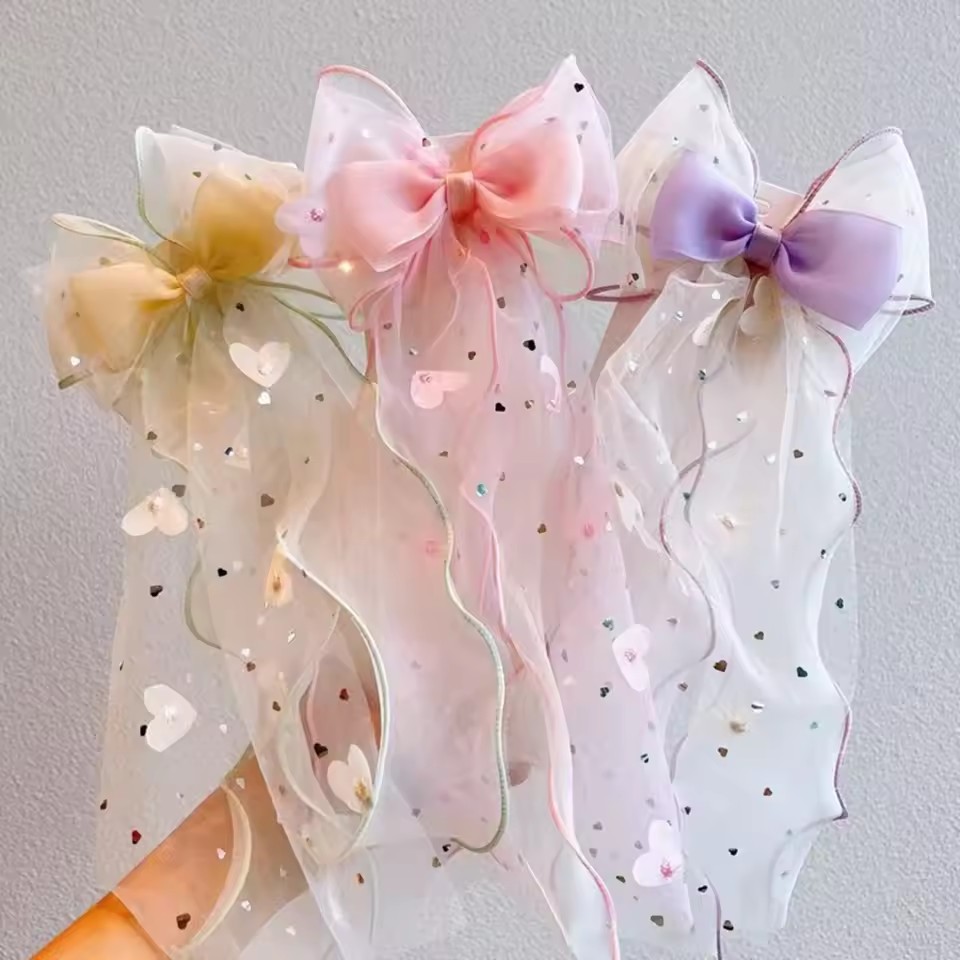 Ribbon Bow Gift - Presilha de Cabelo Coreana com Laço