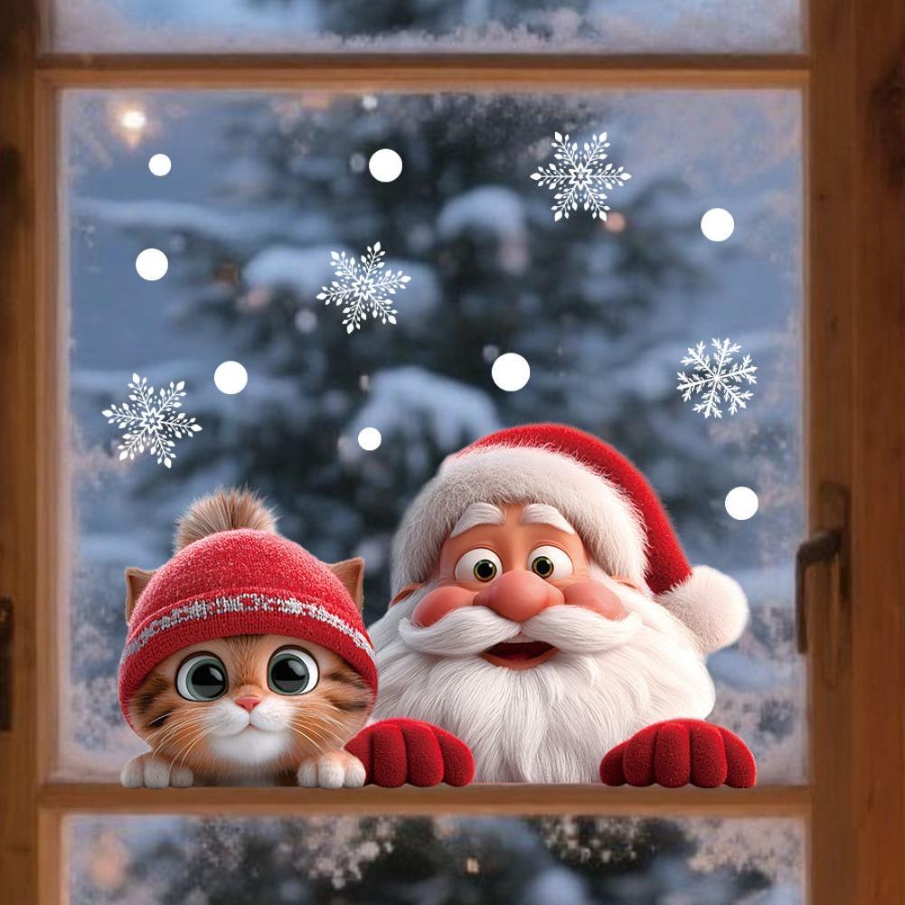 Snowflake Window Decal - 2 pçs janela de natal adere