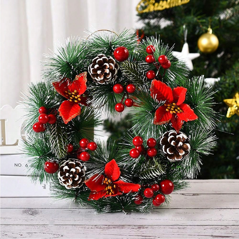 1 peça de guirlanda de Natal p - Christmas Wreath Fake avaliação e preço