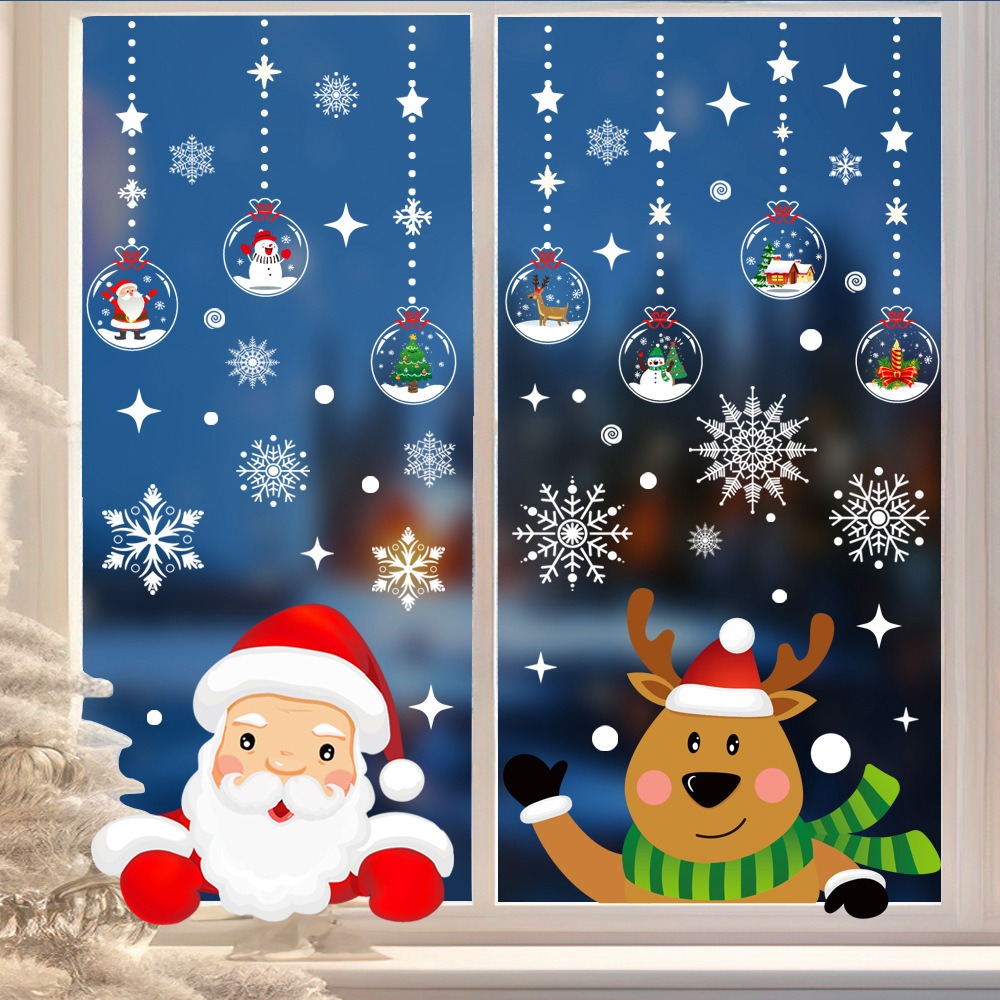 Natal dos desenhos animados pa - Snowflake Window Decal avaliação e preço
