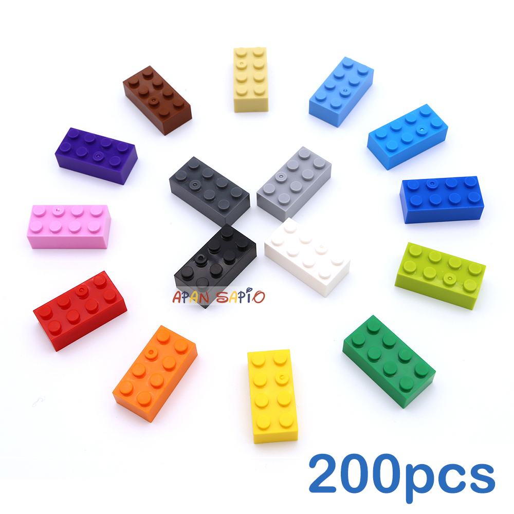 200 pçs 2x4 ponto diy blocos d - Lego Set Creator avaliação e preço
