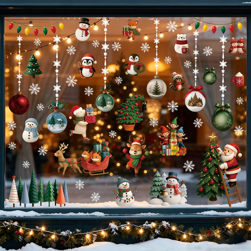 Novos Adesivos Estáticos de Na - Snowflake Window Decal avaliação e preço