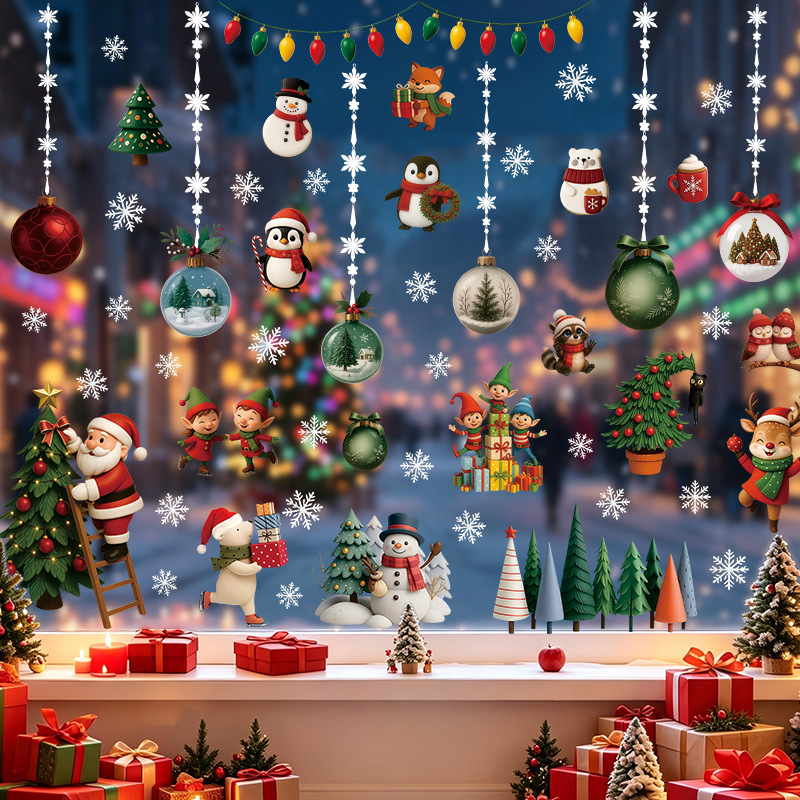 Novos Adesivos Estáticos de Na - Snowflake Window Decal avaliação e preço