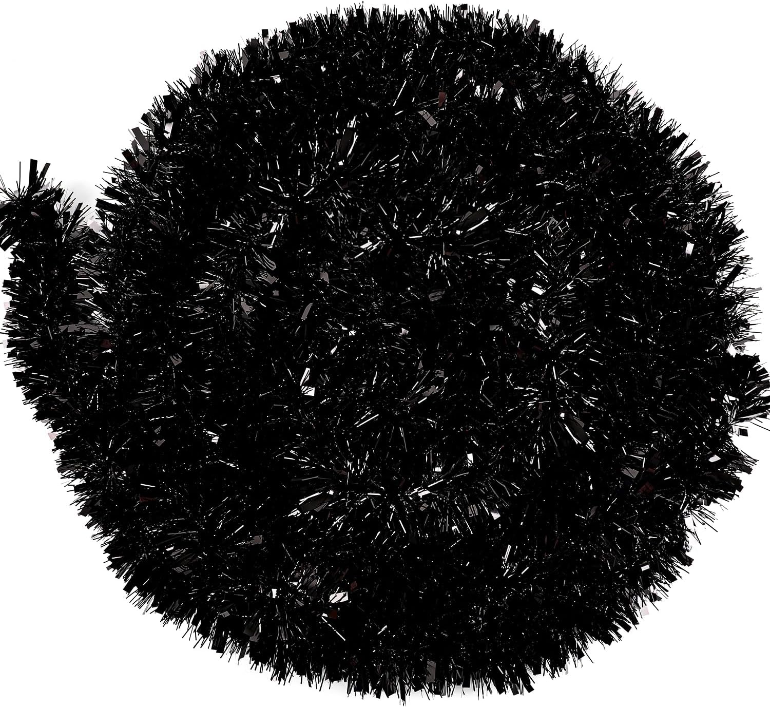 Guirlanda de Tinsel Preto de 3 - Tinsel Garland Decoration avaliação e preço