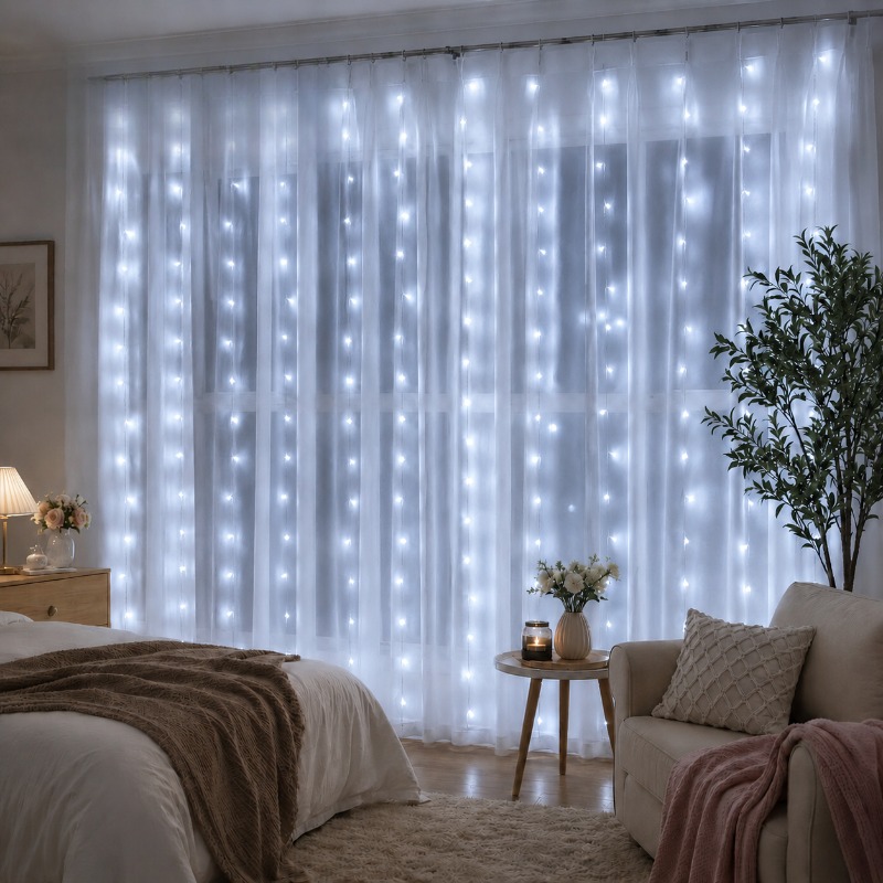 Cortina de Luzes LED de 3/4/6m - Led Fairy String Lights avaliação e preço
