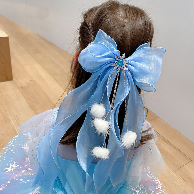 Princesa pompom presilhas de c - Ribbon Bow Gift avaliação e preço