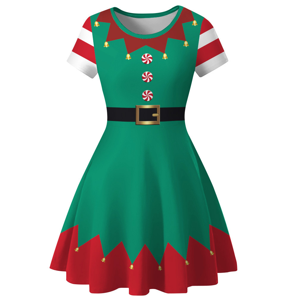 Crianças meninas festa de nata - Elf Costume Christmas avaliação e preço
