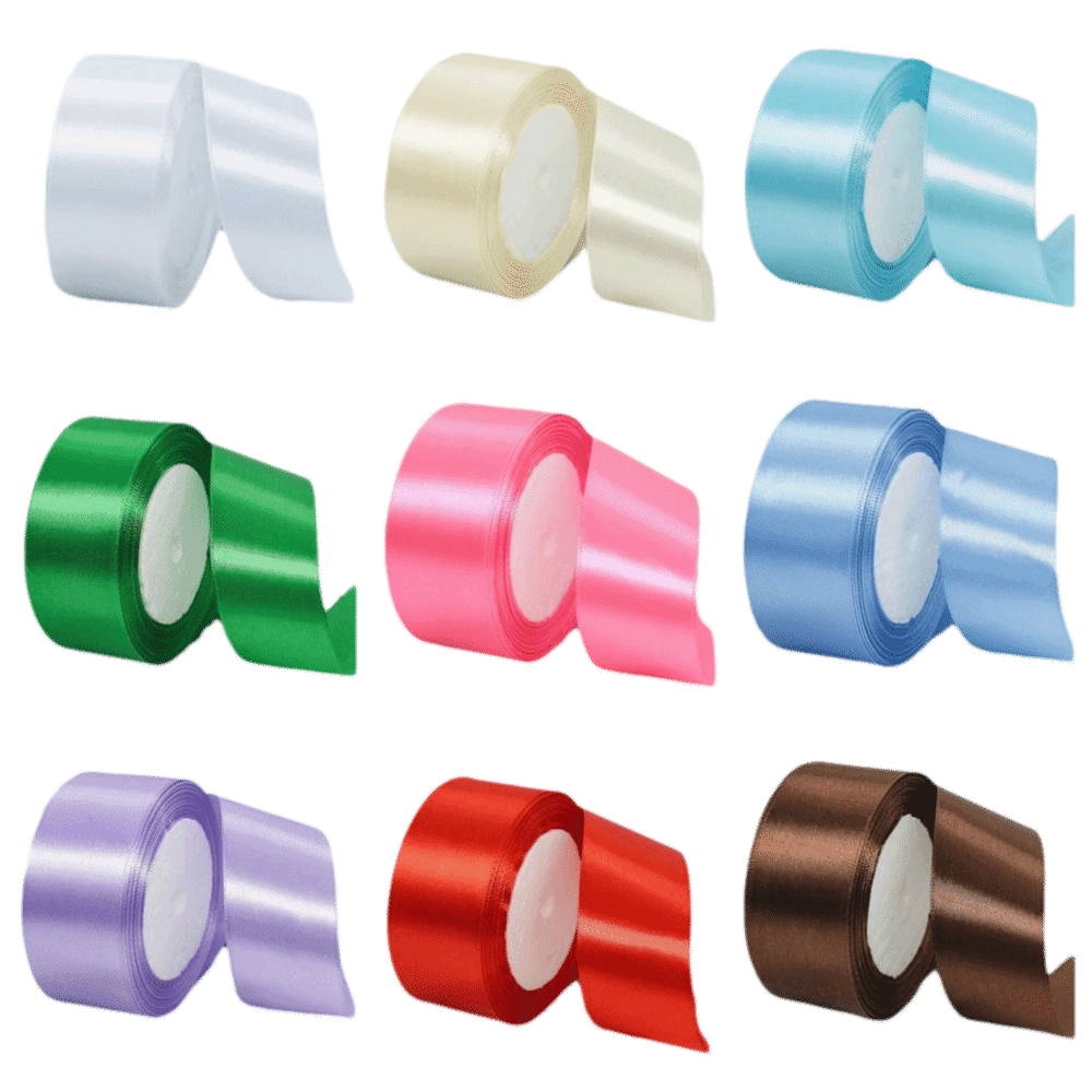 1 Rolo de Fita de Cetim Sólido - Ribbon Bow Gift avaliação e preço