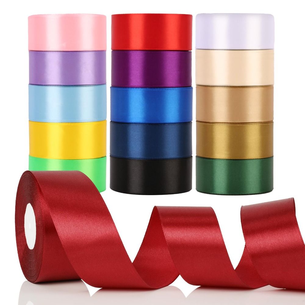 1 Rolo de Fita de Cetim Sólido - Ribbon Bow Gift avaliação e preço